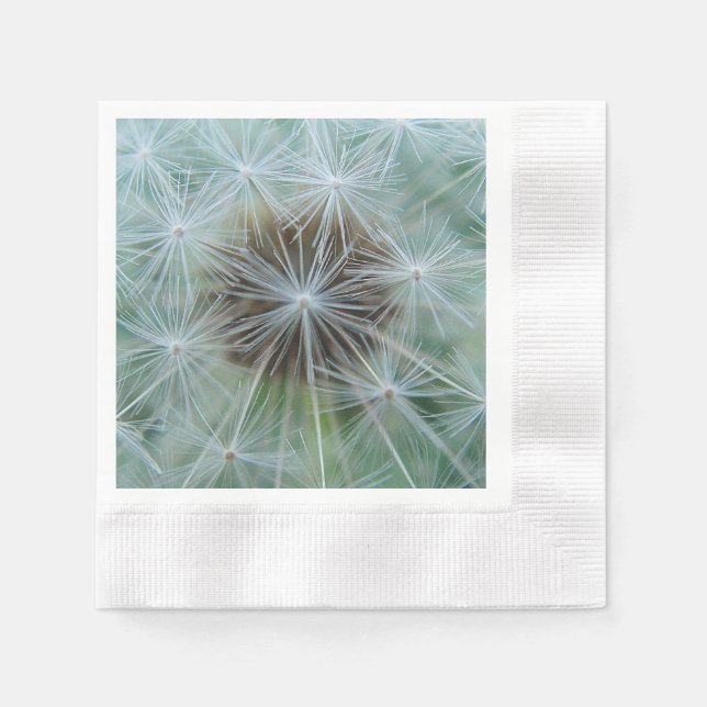 Guardanapo De Papel Padrão de dandelion branco (Frente)