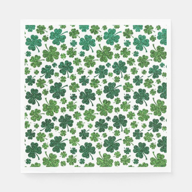 Guardanapo De Papel Padrão de Delícia de Shamrock (Frente)