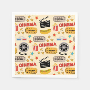 Guardanapo De Papel Padrão de diversão do cinema