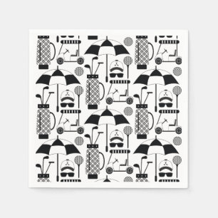 Guardanapo De Papel Padrão de equipamentos e acessórios de golfe mod
