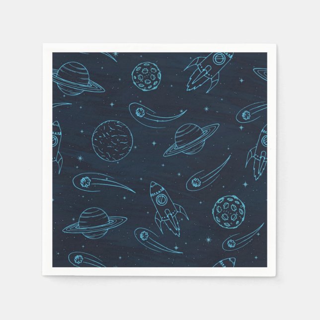 Guardanapo De Papel Padrão de espaço (Frente)