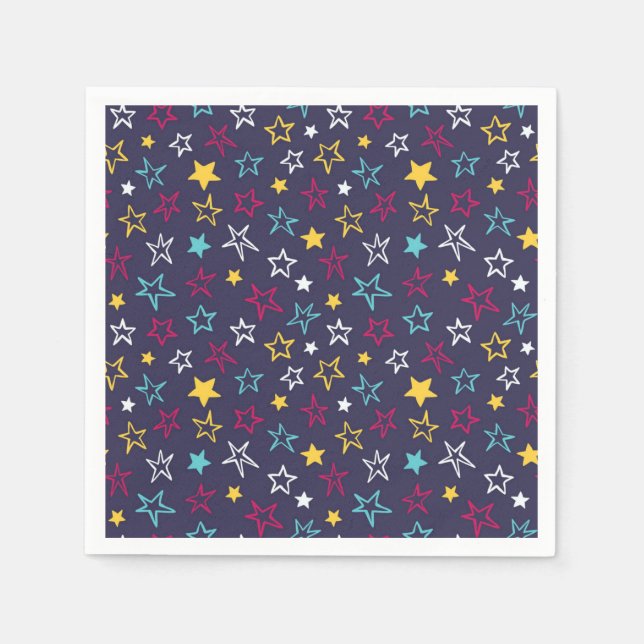 Guardanapo De Papel Padrão de estrelas (Frente)
