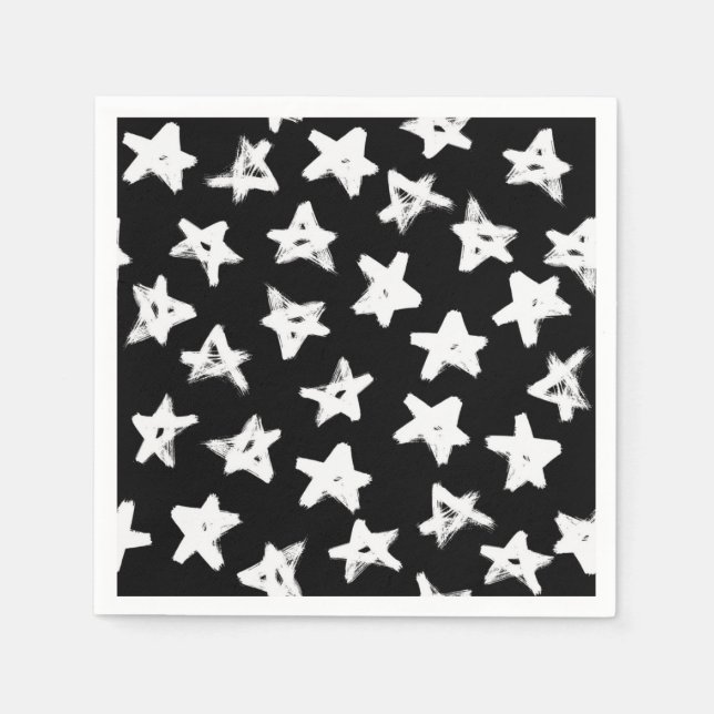 Guardanapo De Papel Padrão de estrelas (Frente)
