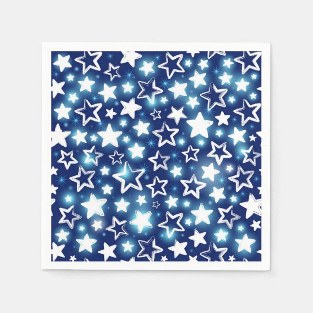 Guardanapo De Papel Padrão de estrelas (Frente)