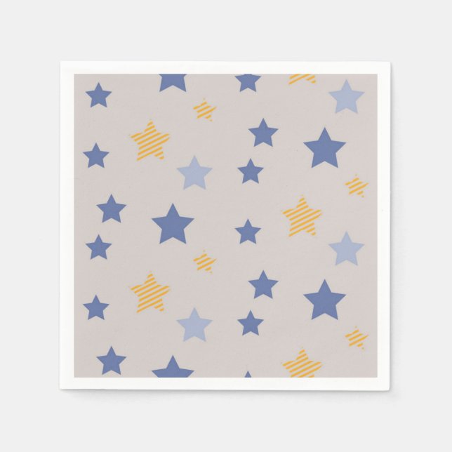 Guardanapo De Papel Padrão de estrelas (Frente)