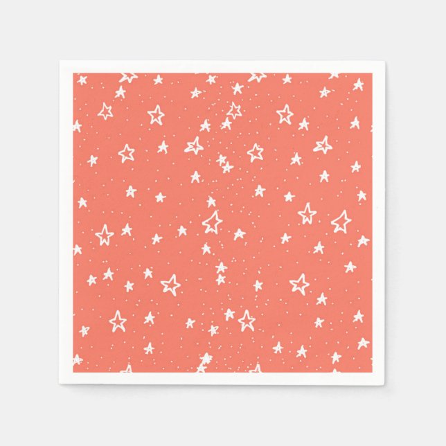 Guardanapo De Papel Padrão de estrelas (Frente)