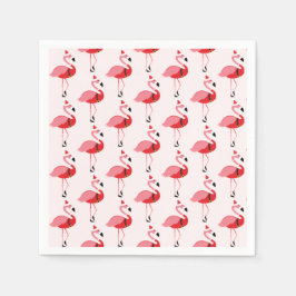 Guardanapo De Papel Padrão de Férias de Natal Flamingo, cor-de-rosa, p