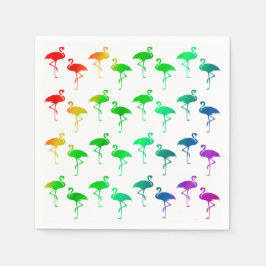 Guardanapo De Papel Padrão de Flamingos Orgulho LGBTQ Arco-Íris
