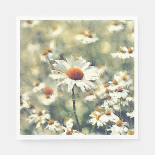 Guardanapo De Papel Padrão de Flor das Dísidas de Verão Coloridas e