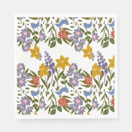 Guardanapo De Papel Padrão de Flores