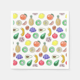 Guardanapo De Papel padrão de fruta