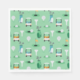 Guardanapo De Papel Padrão de Golfe para Crianças Festas de aniversári