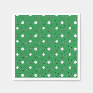 Guardanapo De Papel Padrão de golfe verde