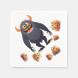 Guardanapo De Papel Padrão de Halloween Em 