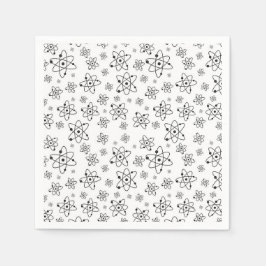 Guardanapo De Papel Padrão de Idade Atômica Retroativa dos Átomos