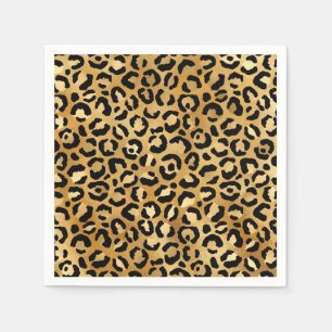 Guardanapo De Papel Padrão de impressão do Leopard selvagem e exóti