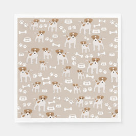 Guardanapo De Papel Padrão de impressões de papoilas de cãozinho