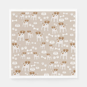 Guardanapo De Papel Padrão de impressões de papoilas de cãozinho