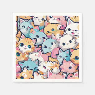 Guardanapo De Papel Padrão de Kittens