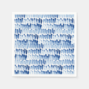 Guardanapo De Papel Padrão de linhas curtas de cores aquáticas do sh