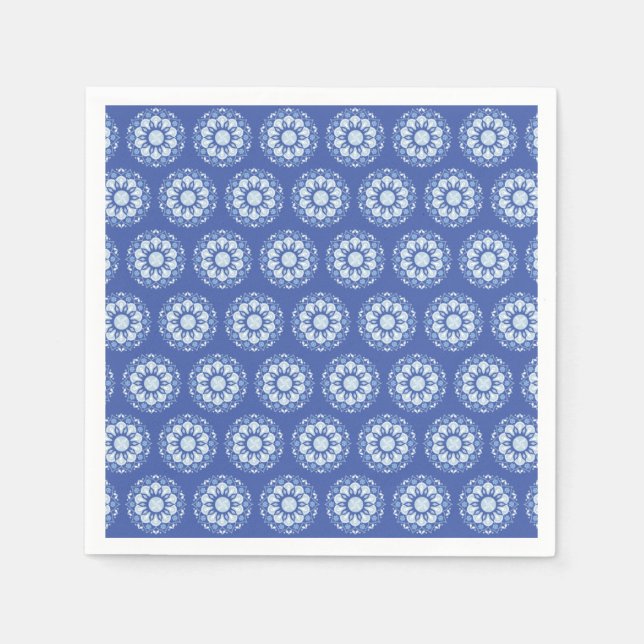 Guardanapo De Papel Padrão de Mandala em Círculo   (Frente)