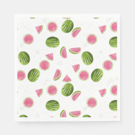 Guardanapo De Papel Padrão de Melancia Rosa-Verão