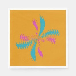 Guardanapo De Papel Padrão de Mensagem de Voo da Borboleta de Abstrato