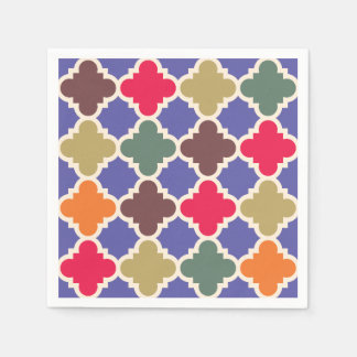 Guardanapo De Papel Padrão de Mosaico Marroquino