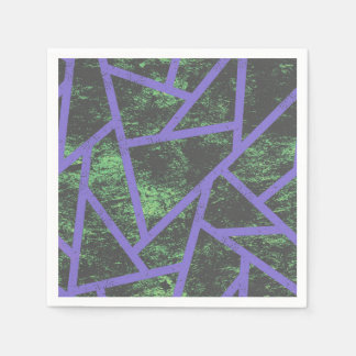 Guardanapo De Papel Padrão de mosaico violeta e verde