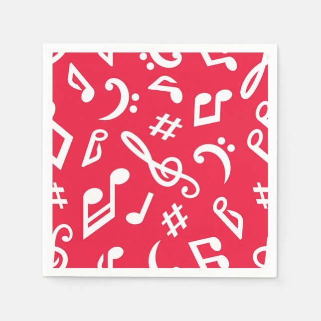 Guardanapo De Papel Padrão de música (Frente)