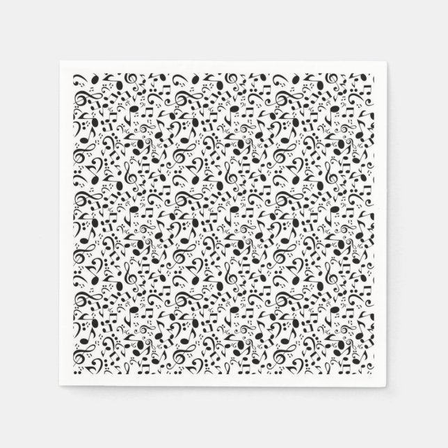 Guardanapo De Papel Padrão de música (Frente)