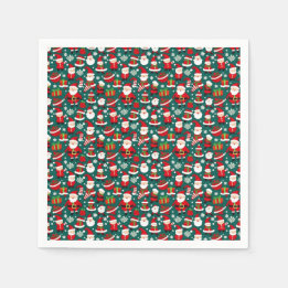 Guardanapo De Papel Padrão de Natal 6 - Papel Napkins