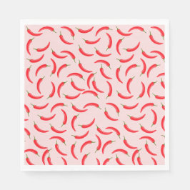 Guardanapo De Papel Padrão de Picy Red Chili
