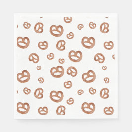 Guardanapo De Papel Padrão de Pretzel de Mola Salgada
