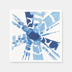 Guardanapo De Papel Padrão de queimadura solar do corante azul de Shi