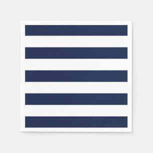 Guardanapo De Papel Padrão de Stripes Brancas {escolha a cor de fundo}