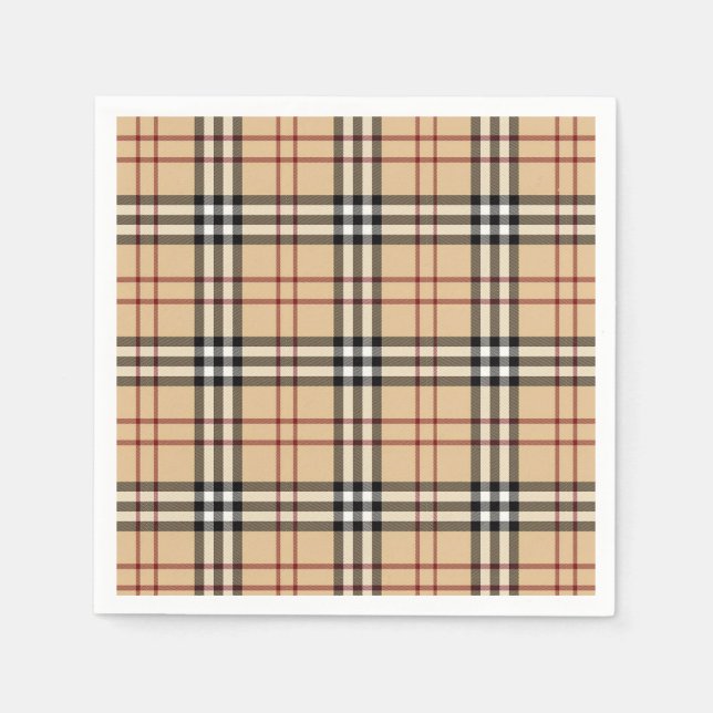 Guardanapo De Papel Padrão de Tartan Escocês (Frente)