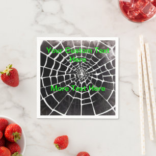 Guardanapo De Papel Padrão de teia de aranha assustador e sinistro no