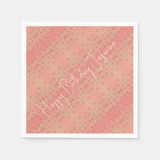 Guardanapo De Papel Padrão de Tipo Floral Delicado