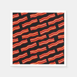 Guardanapo De Papel Padrão de tiras de bacon desagradável
