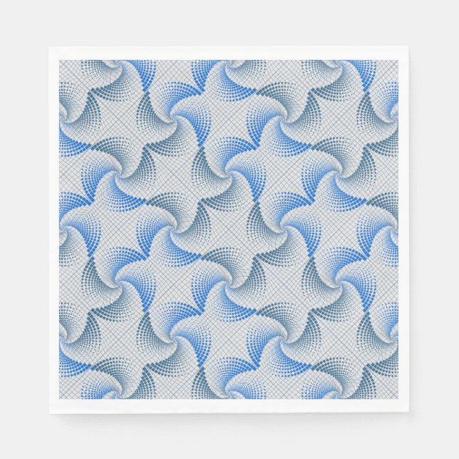 Guardanapo De Papel Padrão de torção de distorção branco BG (Frente)