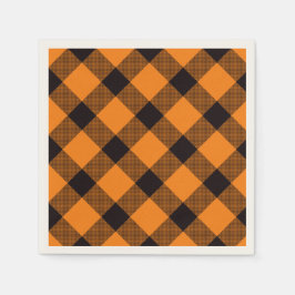 Guardanapo De Papel Padrão de Verificação do Halloween