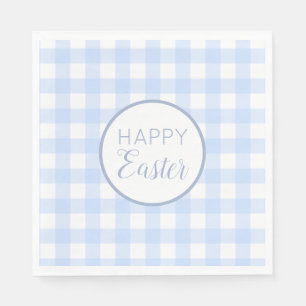 Guardanapo De Papel Padrão de Xadrez do Felz pascoa azul Pastel