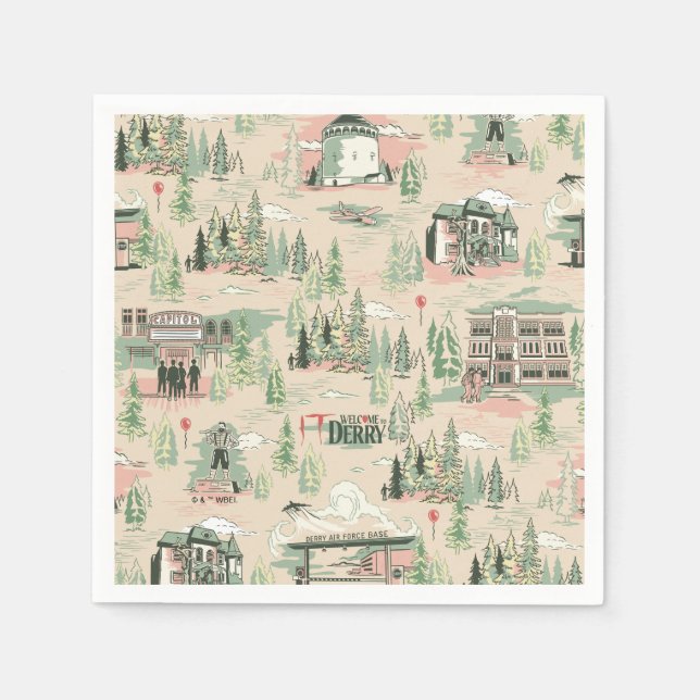 Guardanapo De Papel Padrão Derry Locations (Frente)