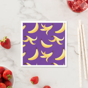 Guardanapo De Papel Padrão divertido de festa com piadas de banana col