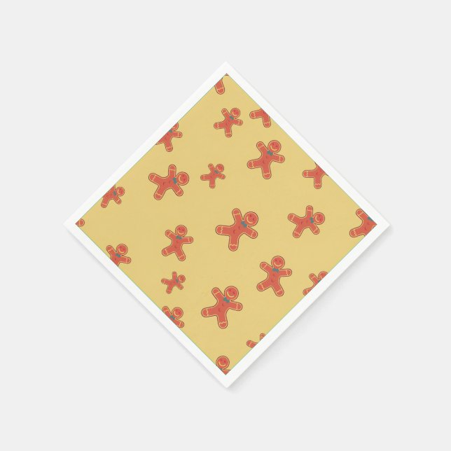 Guardanapo De Papel Padrão do Homem de Gingerpão (Canto)