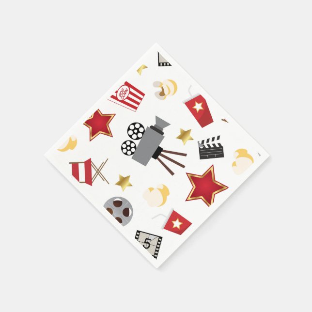 Guardanapo De Papel Padrão do Movie Lover (Canto)