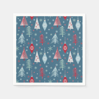 Guardanapo De Papel Padrão do Natal de inverno.