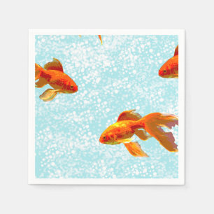 Guardanapo De Papel padrão do peixe dourado