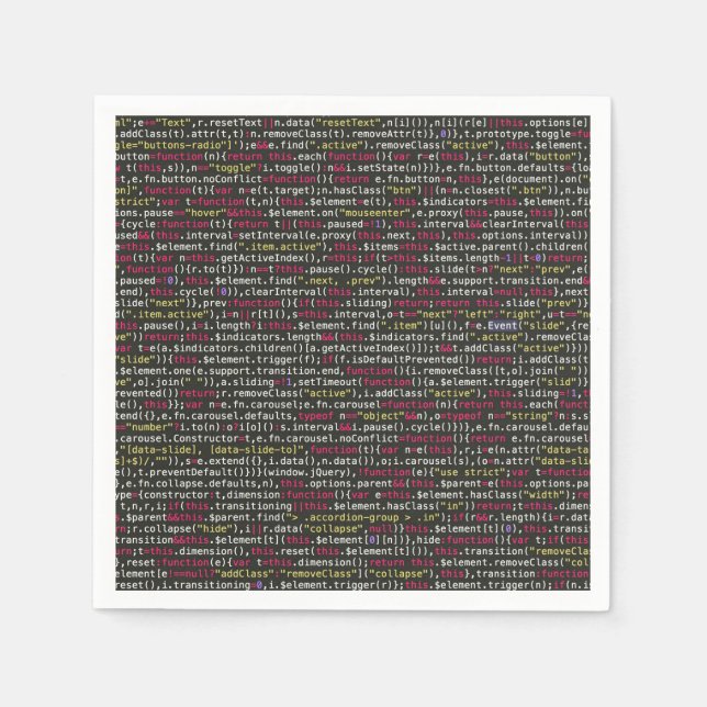 Guardanapo De Papel Padrão do terminal do desenvolvedor (Frente)